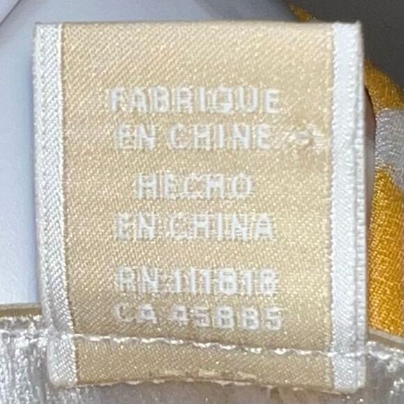 Michael‎ Kors Yellow & White Zip-Back Shell - Picture 10 of 13